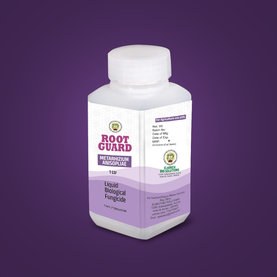 Root Guard liquid bio-insecticide bottle